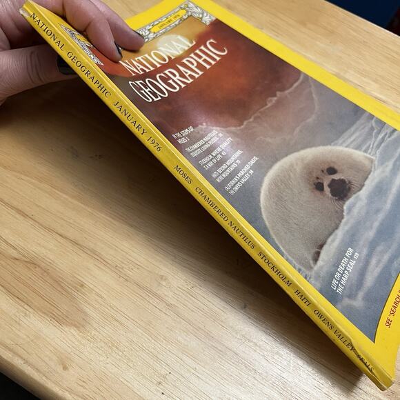 Vintage National Geographic January 1976 Moses Stockholm Haiti Owens Valley Seal - Picture 10 of 10